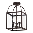 Beaumont Lane Contemporary 3 Light Bronze Chain Hang/Ceiling Mount