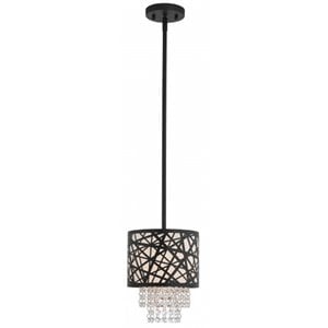 Beaumont Lane Contemporary Steel Mini Pendant Light in Bronze