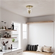 Beaumont Lane Contemporary 3 Light Antique Brass Ceiling Mount