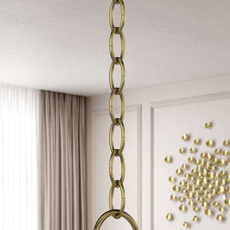 Beaumont Lane Contemporary Antique Brass 3' Heavy Duty Decorative Chain