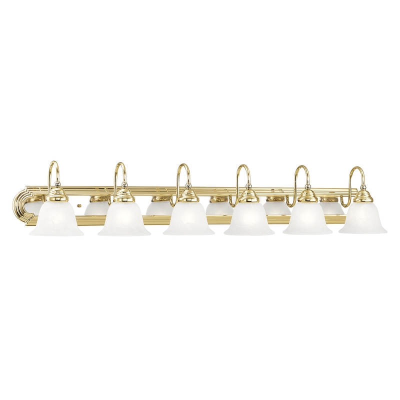 Beaumont Lane Contemporary 6 Bath Polished Brass and Chrome Light in Multi-Color