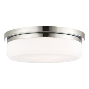 Beaumont Lane 3-Light Metal & Glass Ceiling Mount in Polished Chrome