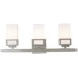 Beaumont Lane Contemporary 3 Light Bath Vanity Light in Nickel