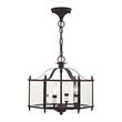 Beaumont Lane Contemporary 4 Light Bronze Chain Hang/Ceiling Mount