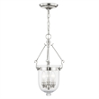 Beaumont Lane Contemporary 3 Light Polished Nickel Chain Lantern