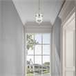 Beaumont Lane Contemporary 3 Light Polished Nickel Chain Lantern