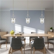 Beaumont Lane Contemporary 3 Light Polished Nickel Chain Lantern
