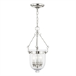 Beaumont Lane Contemporary 3 Light Polished Nickel Chain Lantern
