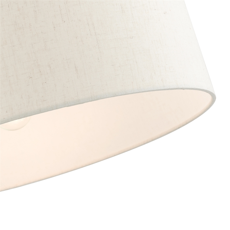 Beaumont Lane Modern 3-Light Metal Drum Pendant in Brushed Nickel