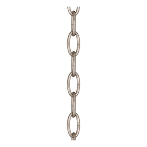 Beaumont Lane Contemporary Antique Silver Leaf 12' X Heavy Duty Decorative Chain