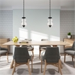 Beaumont Lane Contemporary 2 Light Black Chain Hang/Ceiling Mount