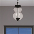 Beaumont Lane Contemporary 2 Light Black Chain Hang/Ceiling Mount