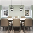 Beaumont Lane Contemporary Steel 3 Light Bronze Chain Lantern