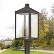 Beaumont Lane Contemporary 3 Light Outdoor Post Lantern in Bronze