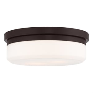 Beaumont Lane Contemporary Steel 2 Light Bronze Ceiling Mount
