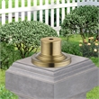 Beaumont Lane Contemporary Antique Brass Outdoor Pier Mount Adapter