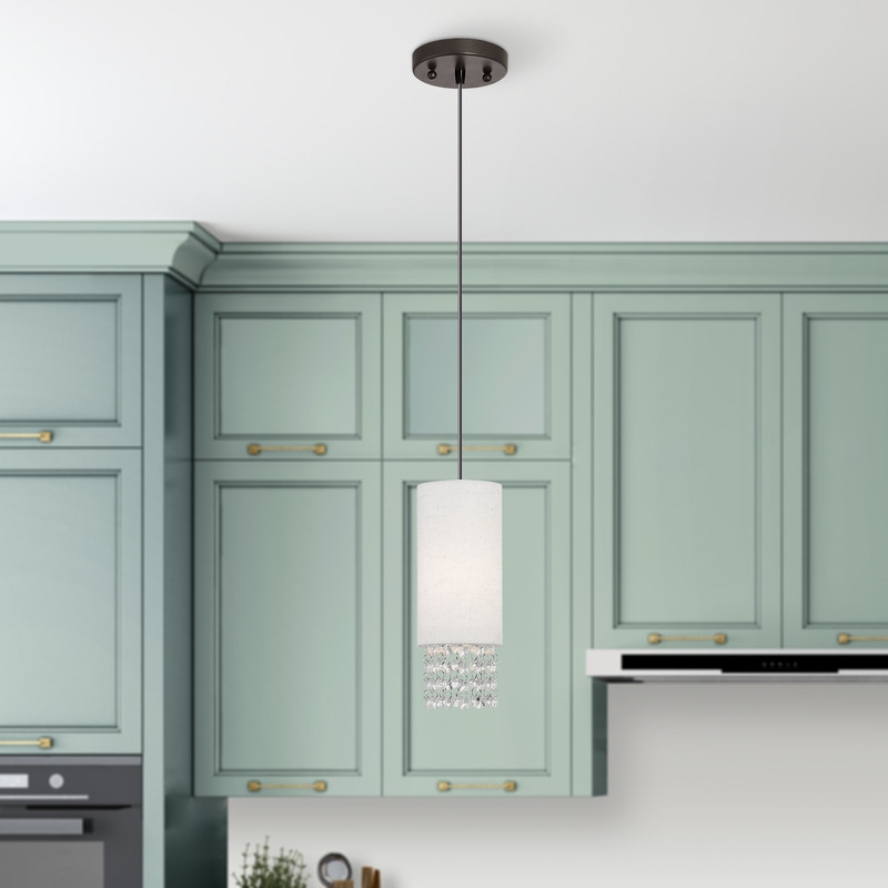 Beaumont Lane Contemporary Mini Pendant Light in English Bronze