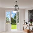 Beaumont Lane Transitional 3-Light Metal Convertible Lantern in Black