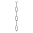Beaumont Lane Contemporary Polished Chrome 3' Standard Decorative Chain