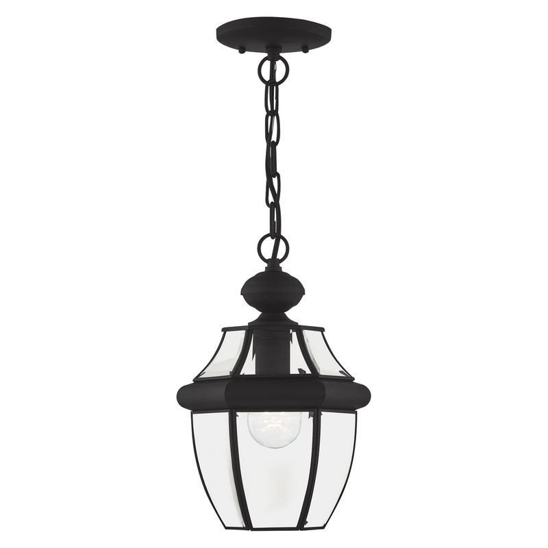 Beaumont Lane Contemporary Brass 1 Light Black Outdoor Lantern