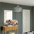 Beaumont Lane Contemporary 4 Light Brushed Nickel Chain Hang/Ceiling Mount