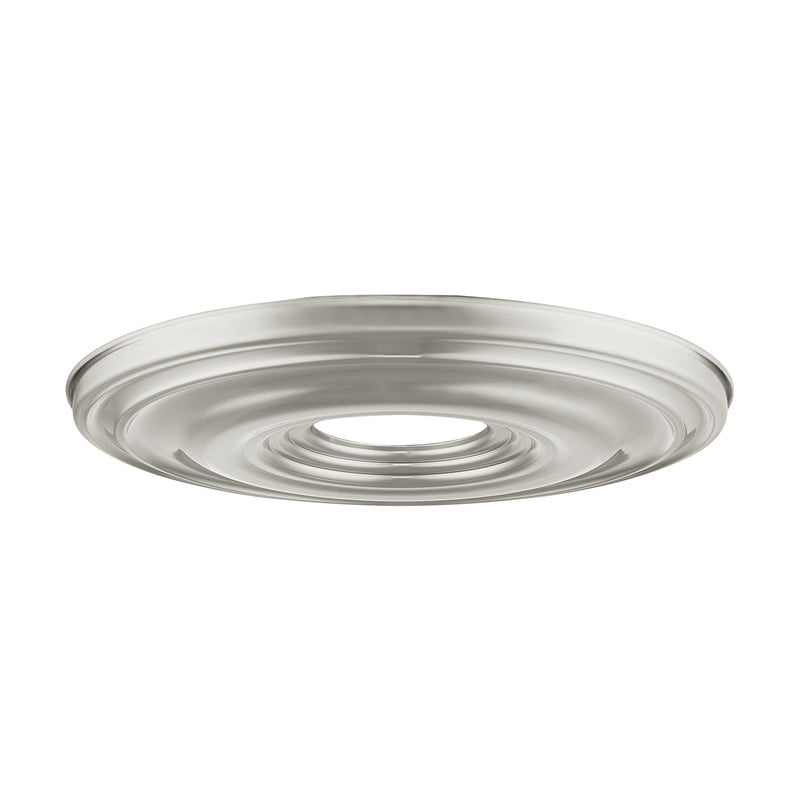 Beaumont Lane Contemporary Steel Brushed Nickel Ceiling Medallion