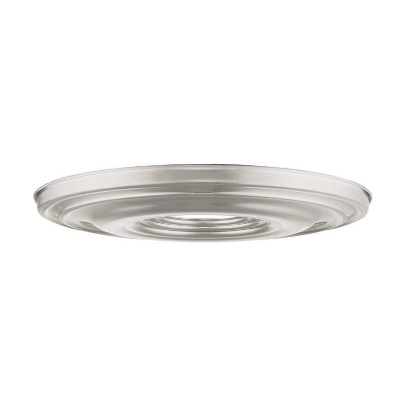 Beaumont Lane Contemporary Steel Brushed Nickel Ceiling Medallion