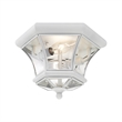 Beaumont Lane Contemporary Brass 2 Light White Ceiling Mount