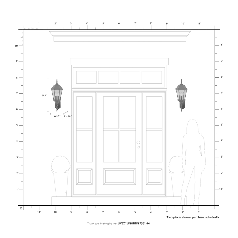 Beaumont Lane Traditional 3-Light Metal Outdoor Wall Lantern in Textured Black