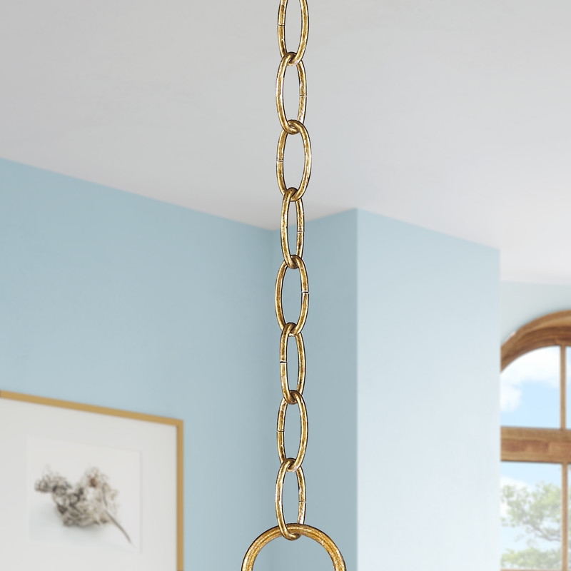 Beaumont Lane Contemporary Antique Gold Leaf 3' Standard Decorative Chain