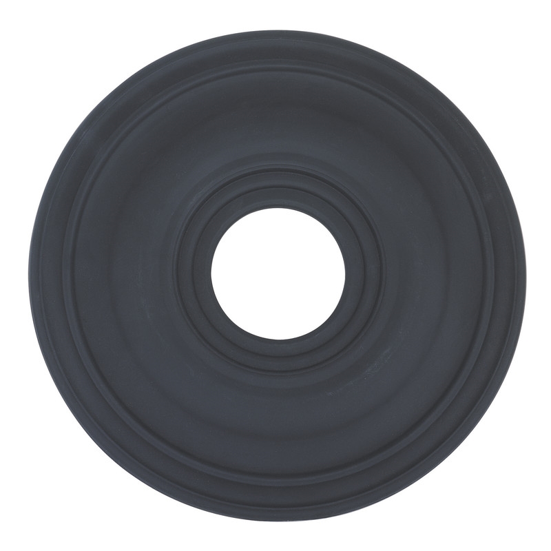 Beaumont Lane Contemporary Steel Ceiling Medallion in Black Finish