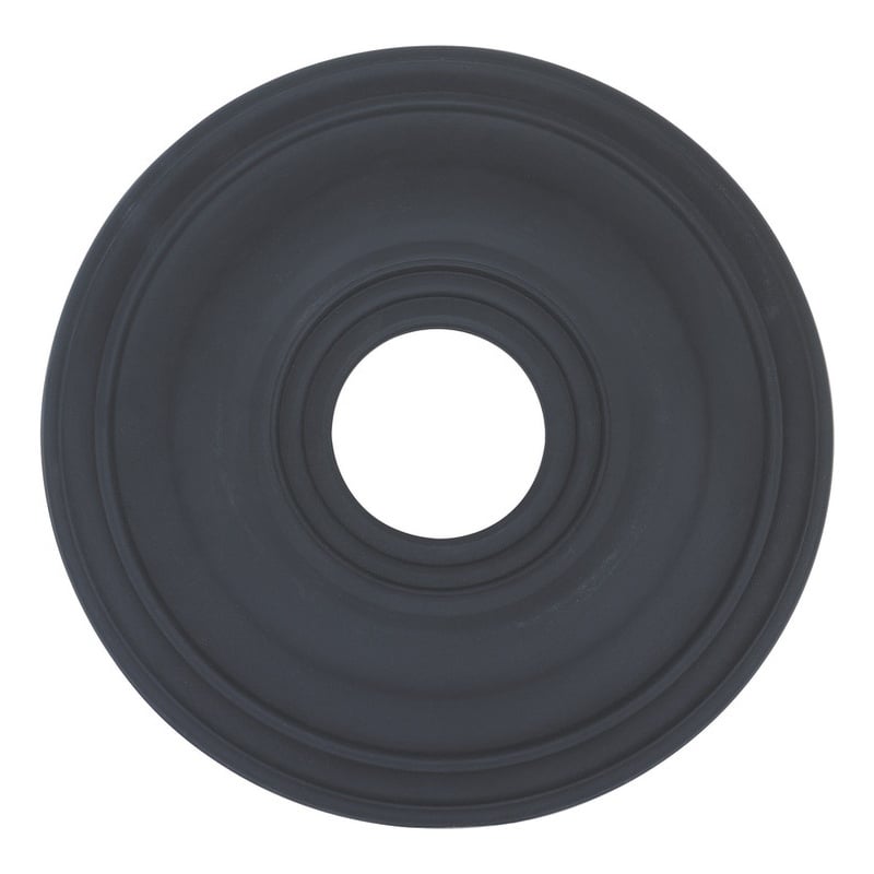 Beaumont Lane Contemporary Steel Ceiling Medallion in Black Finish