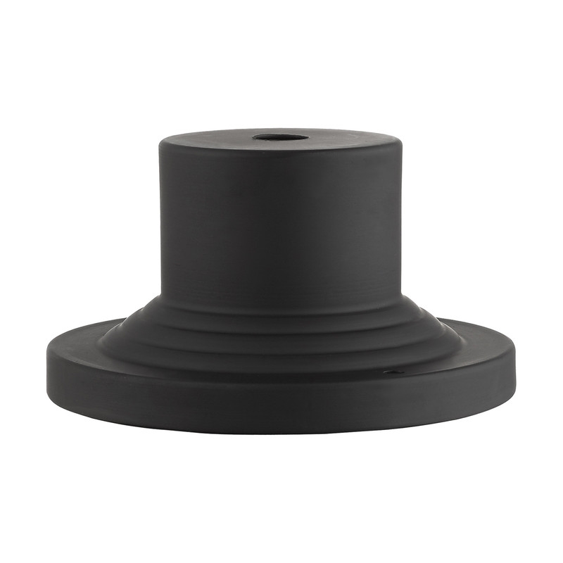 Beaumont Lane Contemporary Brass Black Outdoor Pier Mount Adapter