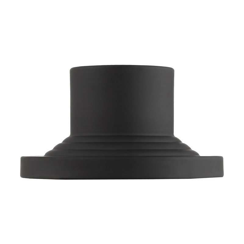 Beaumont Lane Contemporary Brass Black Outdoor Pier Mount Adapter