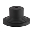 Beaumont Lane Contemporary Brass Black Outdoor Pier Mount Adapter