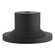 Beaumont Lane Contemporary Brass Black Outdoor Pier Mount Adapter