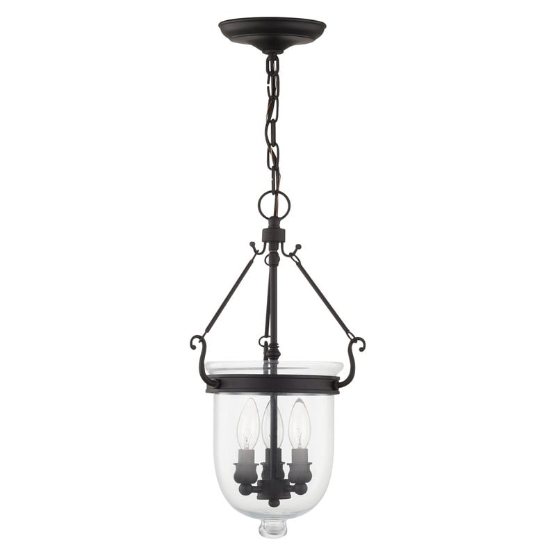 Beaumont Lane Contemporary Steel 3 Light Black Chain Lantern