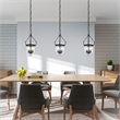 Beaumont Lane Contemporary Steel 3 Light Black Chain Lantern