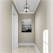 Beaumont Lane Contemporary Steel 3 Light Black Chain Lantern