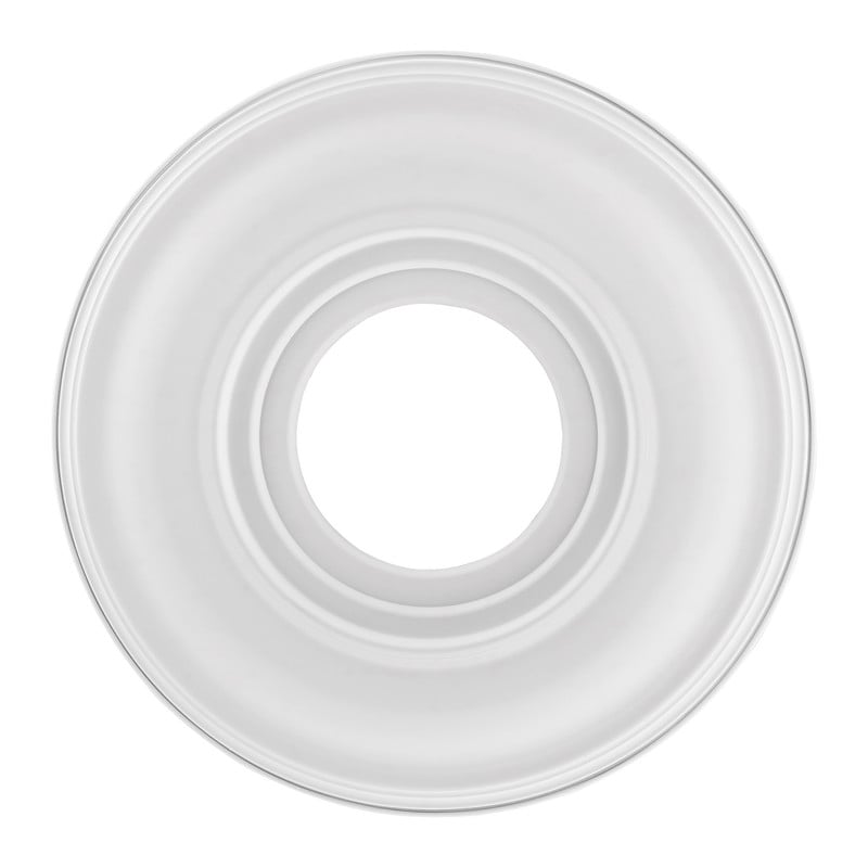 Beaumont Lane Contemporary Steel Ceiling Medallion in White Finish