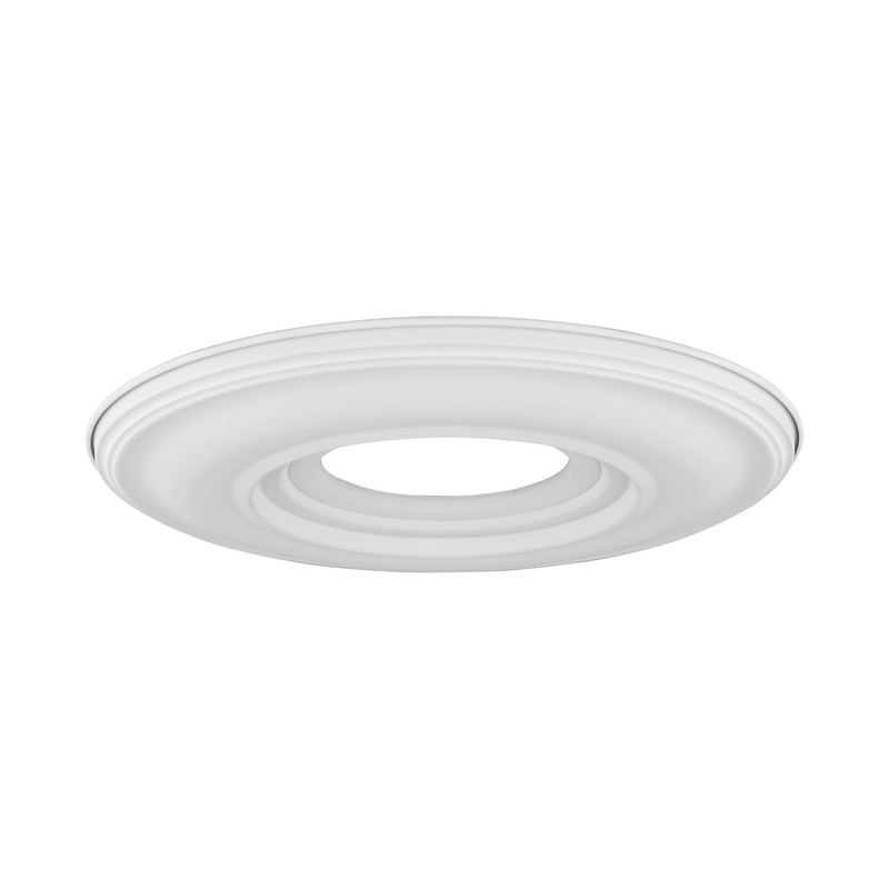 Beaumont Lane Contemporary Steel Ceiling Medallion in White Finish