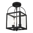 Beaumont Lane Contemporary 2 Light Black Chain Hang/Ceiling Mount