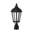 Beaumont Lane Contemporary Outdoor Post Lantern in Textured Black