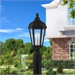 Beaumont Lane Contemporary Outdoor Post Lantern in Textured Black