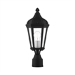 Beaumont Lane Contemporary Outdoor Post Lantern in Textured Black