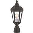 Beaumont Lane Contemporary Outdoor Post Lantern in Textured Black