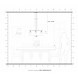 Beaumont Lane Transitional 3-Light Metal Linear Chandelier in Black