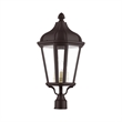 Beaumont Lane Contemporary 3 Light Outdoor Post Lantern in Bronze