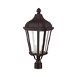 Beaumont Lane Contemporary 3 Light Outdoor Post Lantern in Bronze