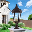 Beaumont Lane Contemporary 3 Light Outdoor Post Lantern in Bronze